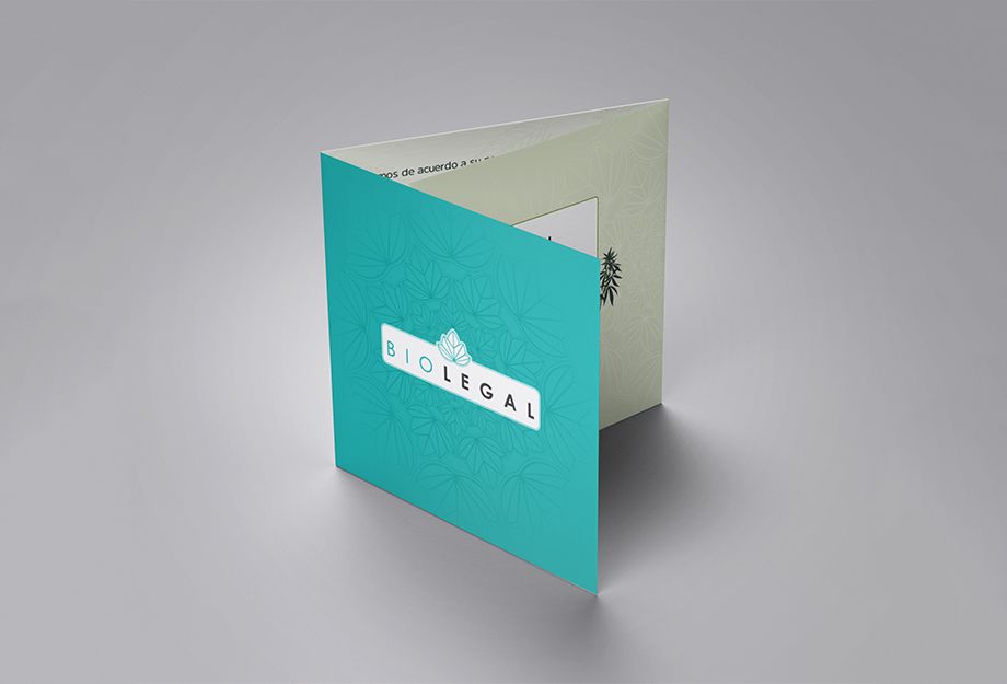 brochure biolegal diseñado por la quinta agencia