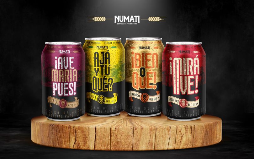 Latas de cerveza Numati