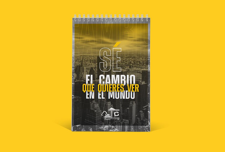 libretas tc construcciones diseñado por la quinta agencia