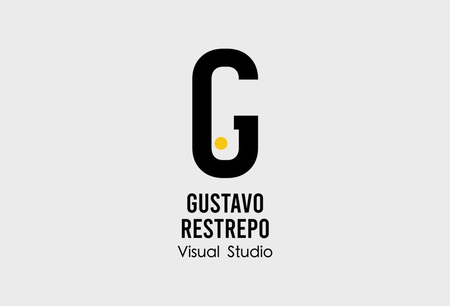 logo gustavo restrepo fotografo hecho por la quinta agencia