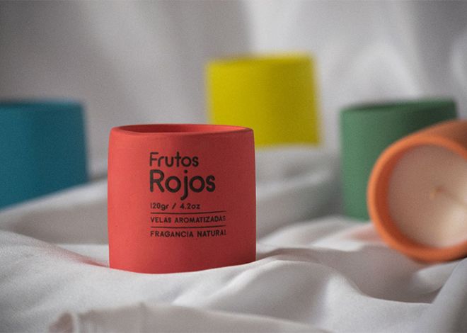 Vela Aromatizada frutos rojos souvenirs la quinta